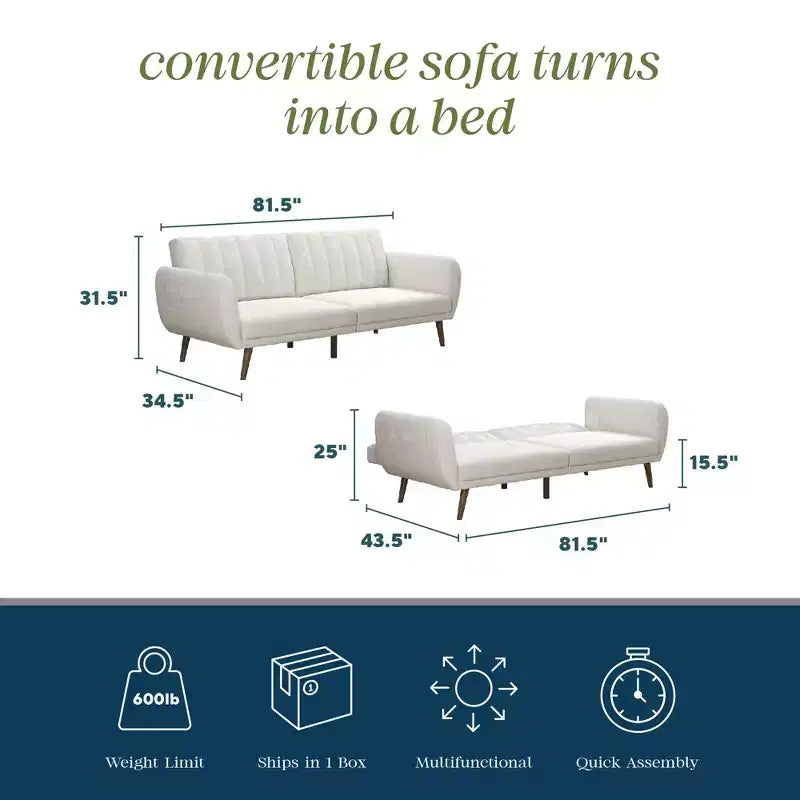 Novogratz Futon Brittany