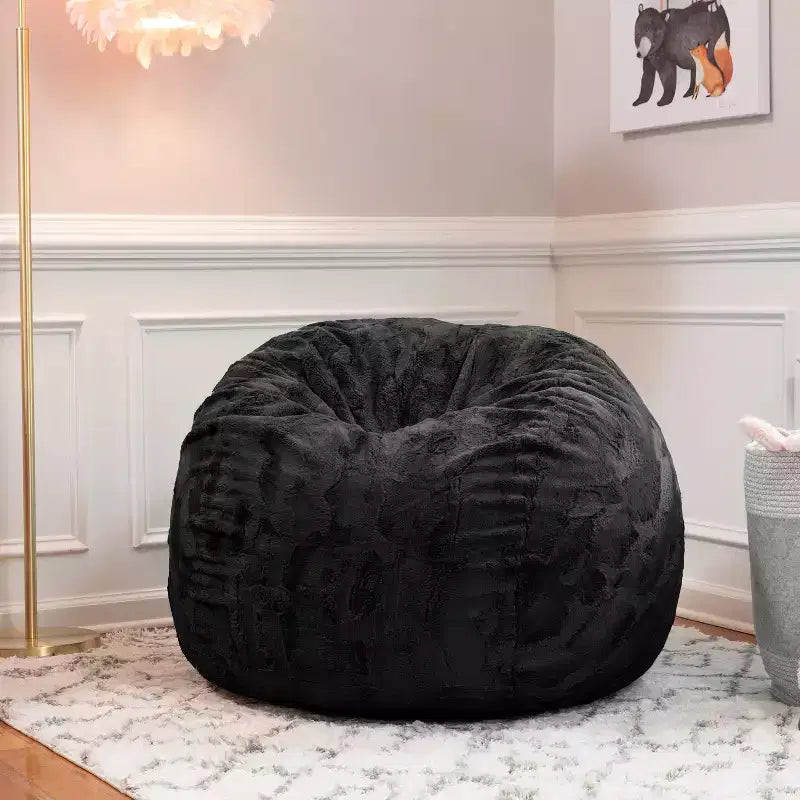 Pouf en fausse fourrure – Plusieurs coloris – 1 place