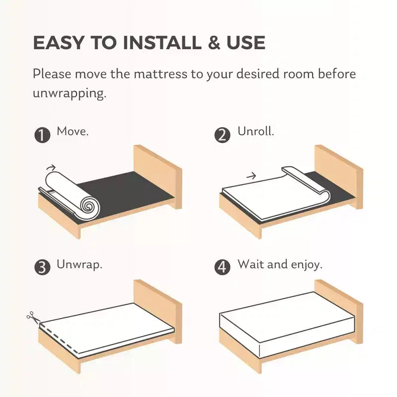 Matelas en mousse à mémoire de forme au gel 14", blanc, fermeté moyenne, 1 personne, avec housse tricotée rafraîchissante
