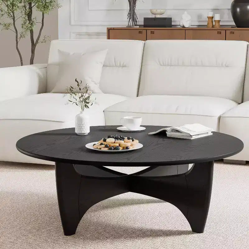 Mayeerty Mid-Century Modern Wooden Coffee Table