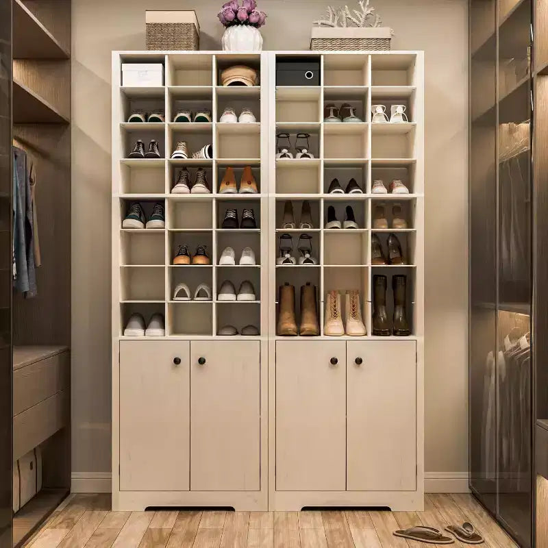 Meuble à chaussures blanc, 10 niveaux, autoportant, jusqu'à 24 paires