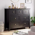 7 Chest of Drawer Dresser, Wood Organizer Dresser with Ample Storage Space for Bedroom, Living Room, Entryway