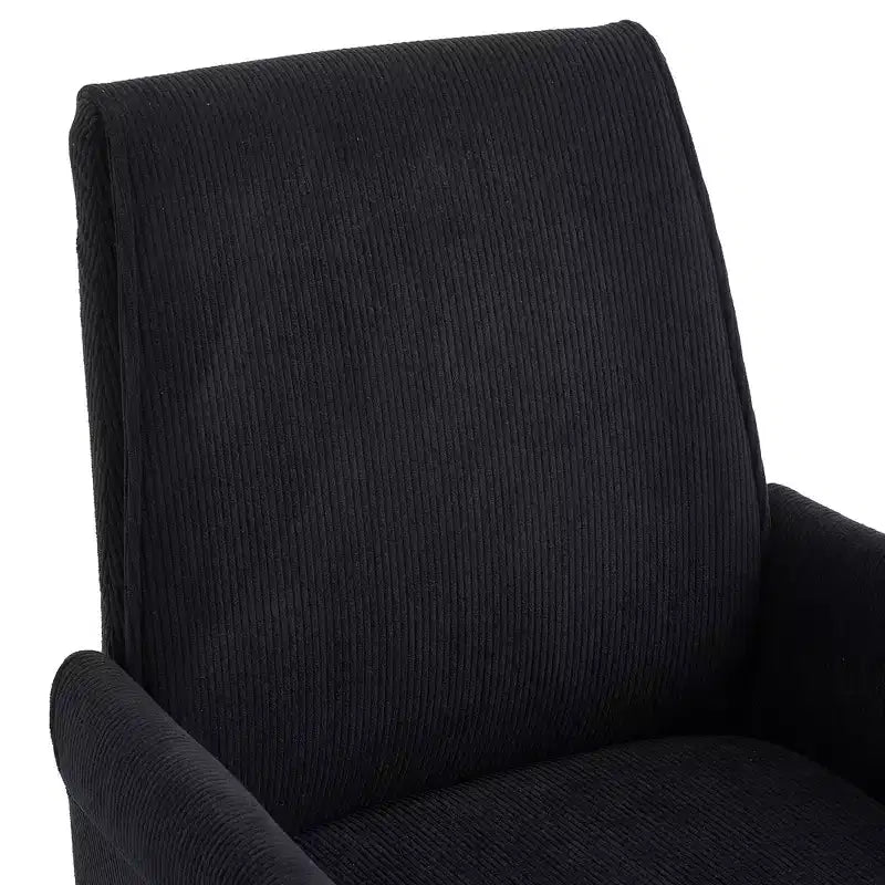 Chaise de bureau mi-dossier en tissu rayé, hauteur réglable, monoplace – Noir / Gris / Vert / Bleu clair / Rose clair / Blanc