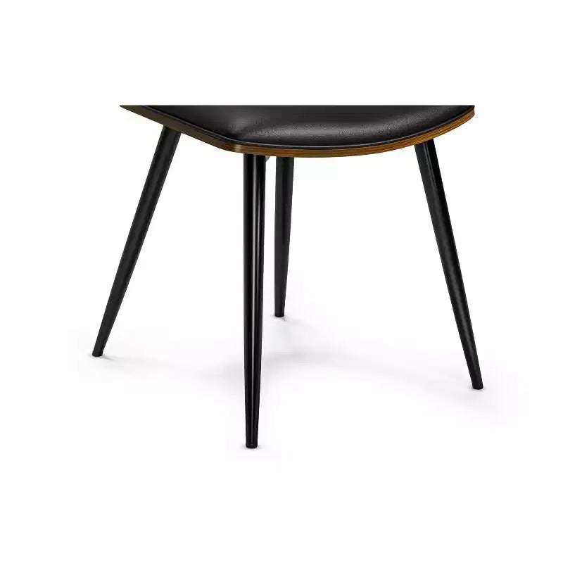 Ensemble de salle à manger 7 pièces, noyer et noir, 6 places