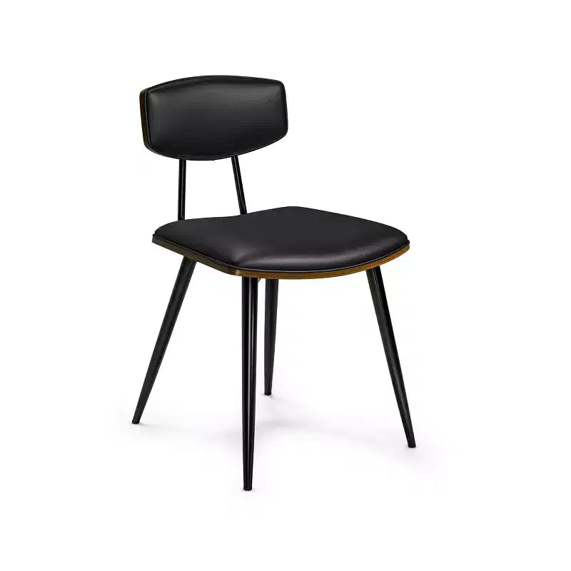 Ensemble de salle à manger 7 pièces, noyer et noir, 6 places