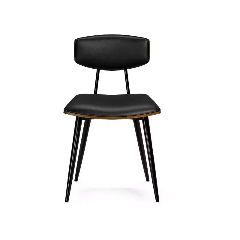 Ensemble de salle à manger 7 pièces, noyer et noir, 6 places