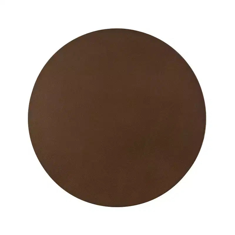 Petite table d'appoint ronde verte, bois et métal, pour 1 personne