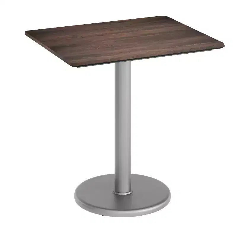 Flash Furniture Acadia Indoor Outdoor Tabletop with TopGuard HPL Technology and Cast Iron Bistro Table Base