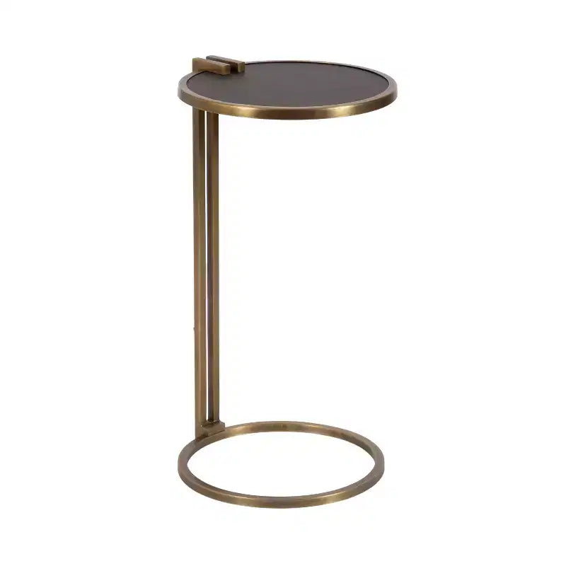 Kate and Laurel Monsanto Metal C Table, Black, 14x15x28