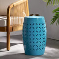 Fun little toys brand LILAC 12 Accent Side Table, Cylindrical Design End Table for Living Room, Family Room, or Entryway, Industrial