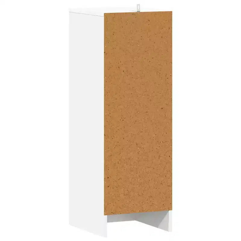Meuble à chaussures blanc avec 6 étagères, 1 porte, pour 1 personne