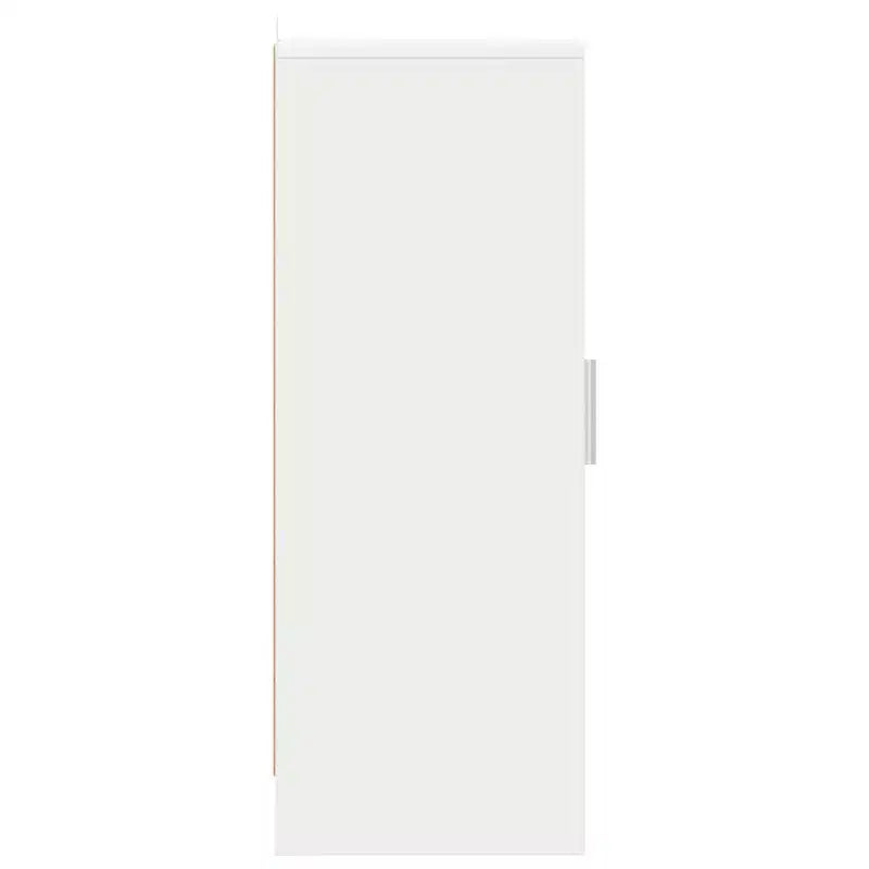 Meuble à chaussures blanc avec 6 étagères, 1 porte, pour 1 personne