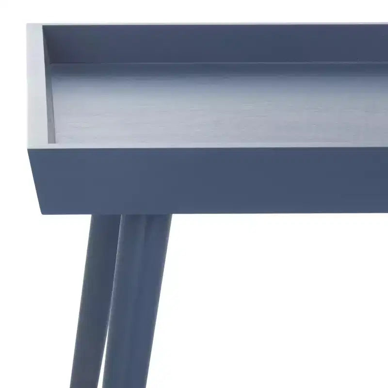 Table basse rectangulaire avec étagère – Beige / Bleu / Marron / Gris / Blanc cassé, 1 pièce
