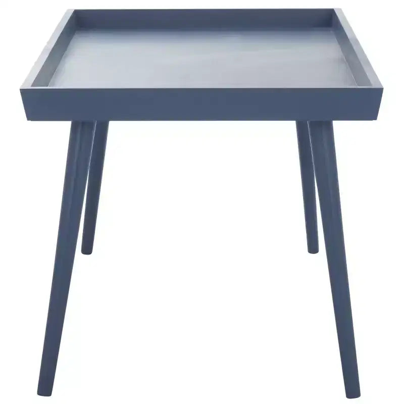 Table basse rectangulaire avec étagère – Beige / Bleu / Marron / Gris / Blanc cassé, 1 pièce