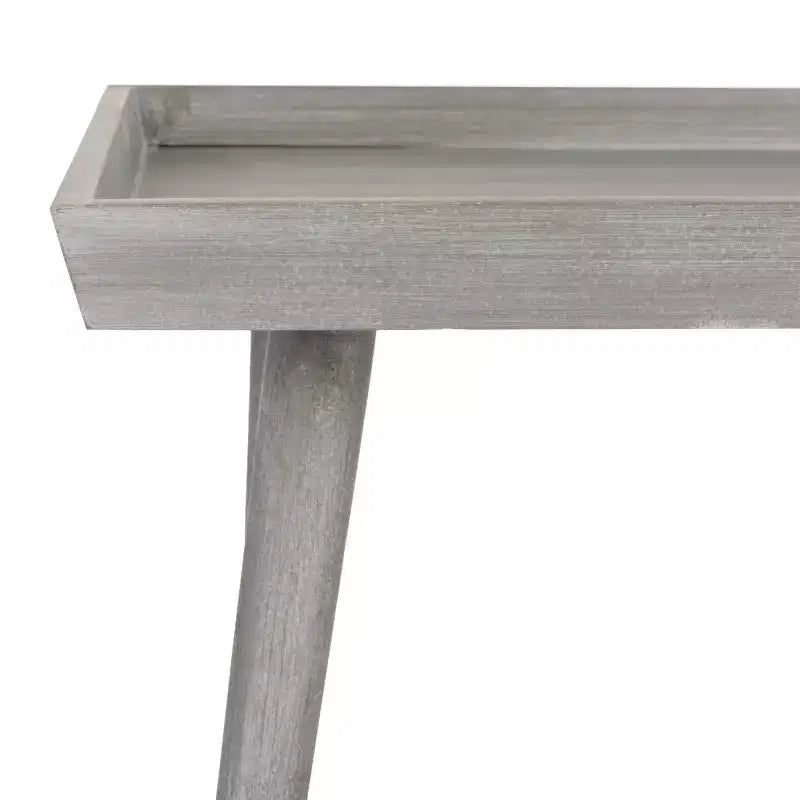 Table basse rectangulaire avec étagère – Beige / Bleu / Marron / Gris / Blanc cassé, 1 pièce
