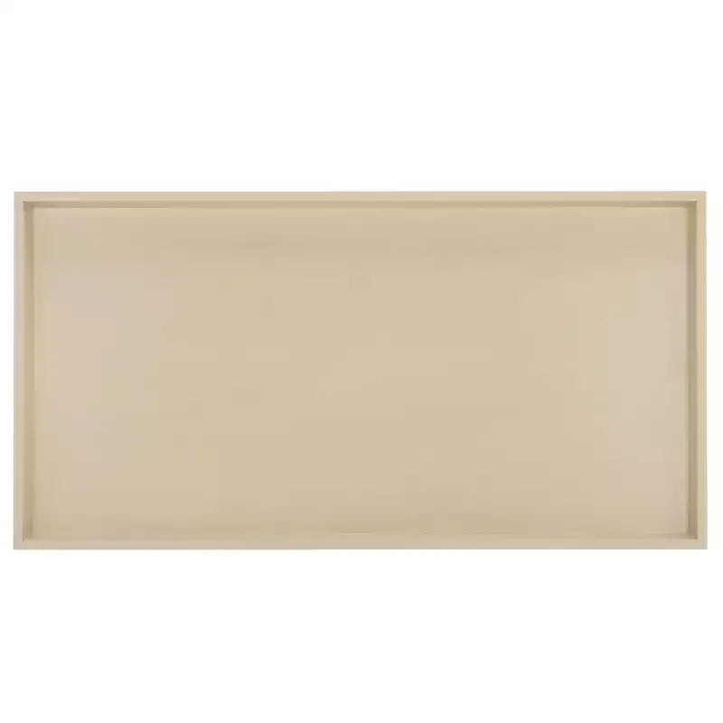 Table basse rectangulaire avec étagère – Beige / Bleu / Marron / Gris / Blanc cassé, 1 pièce
